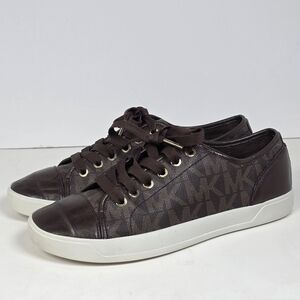Michael Kors City MK Signature Sneakers Brown